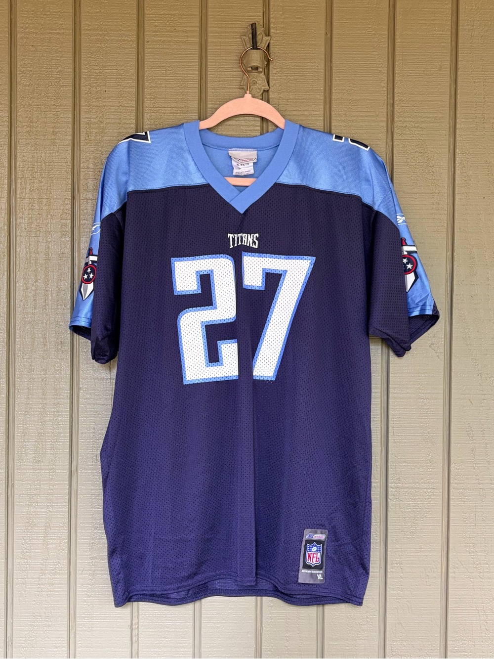 Vintage Reebok Tennessee Titans Eddie George 27 Jersey XL